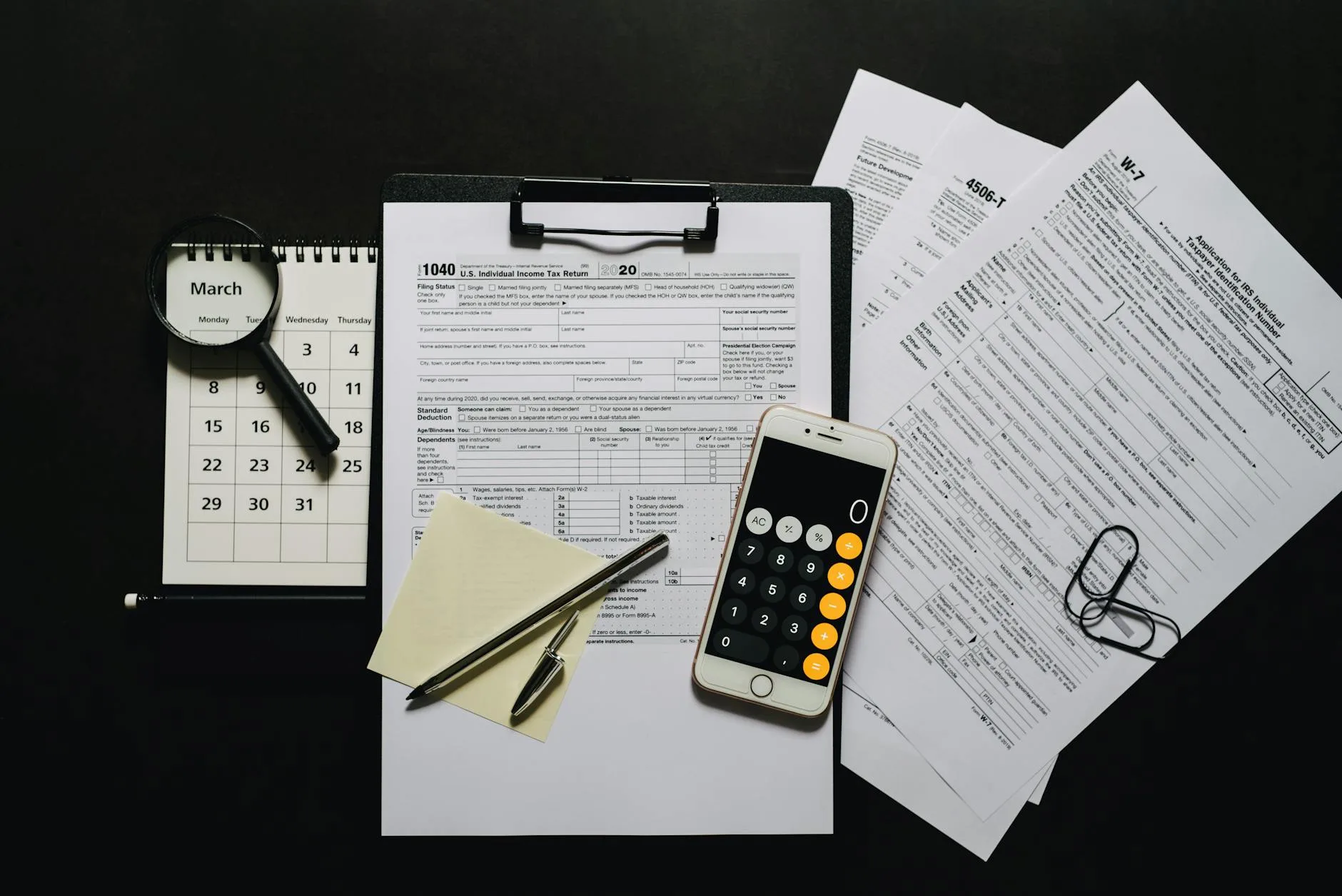 Tax preparation student learning tax filing procedures